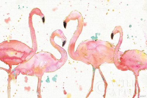 Flamingo Fever I by Anne Tavoletti