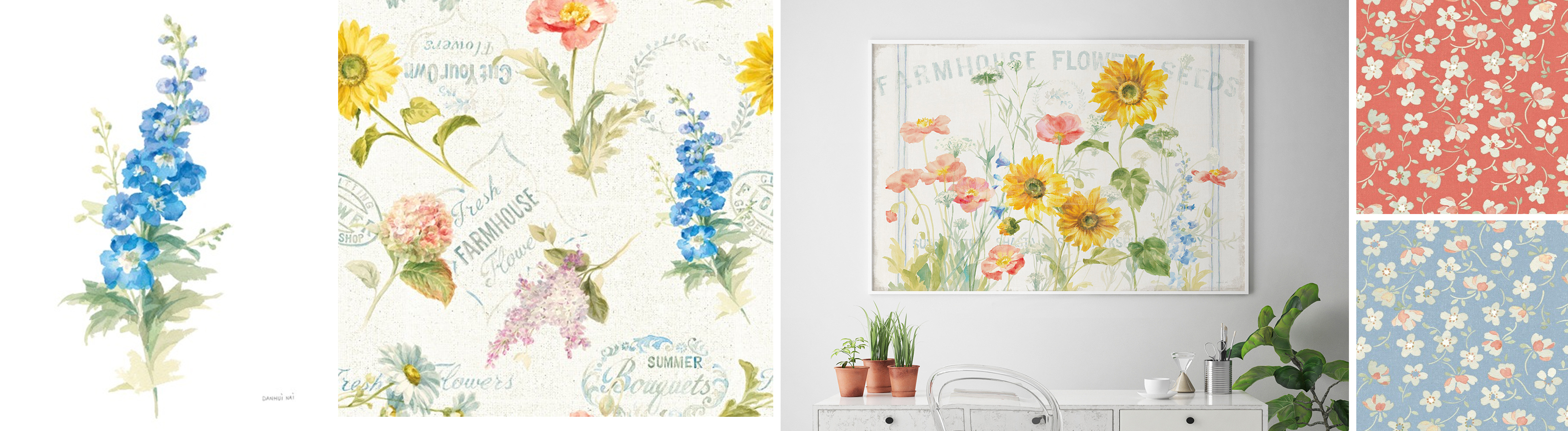 Spring Inspired Art and Patterns