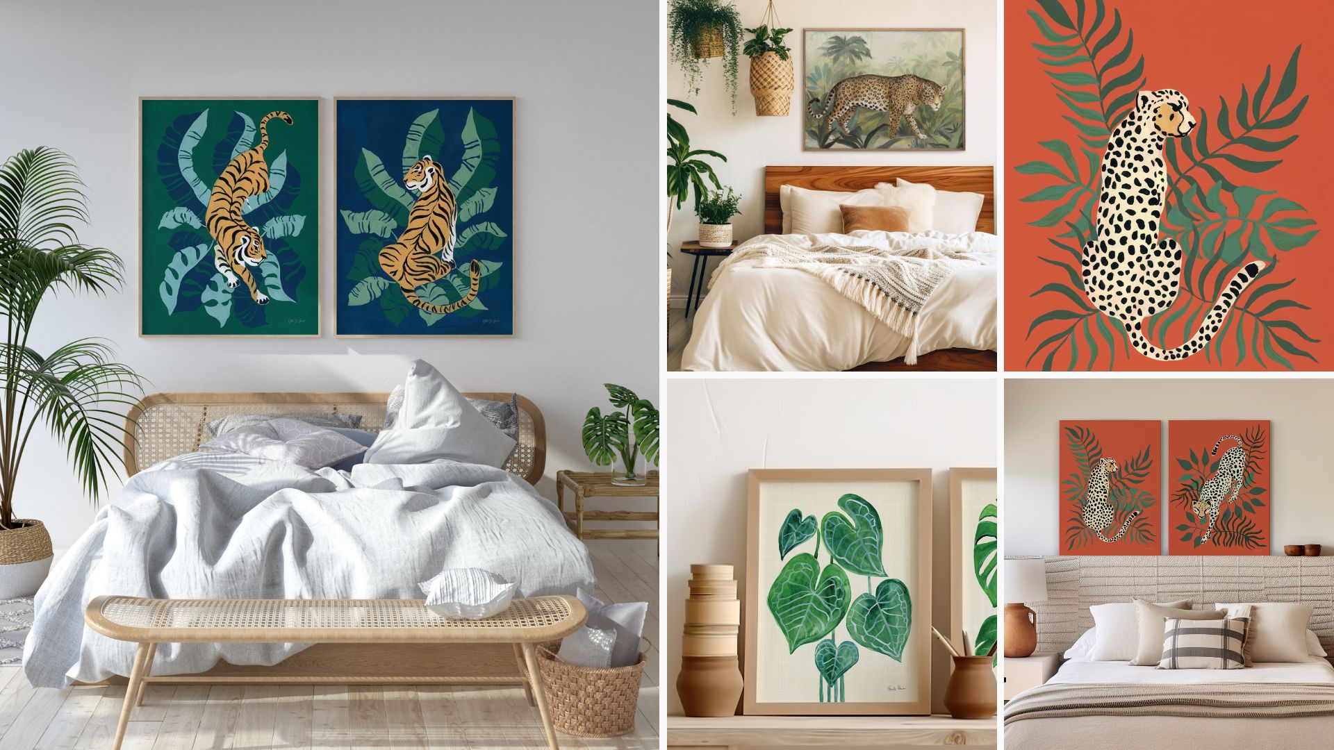 Tropical theme art for wall decor licensing
